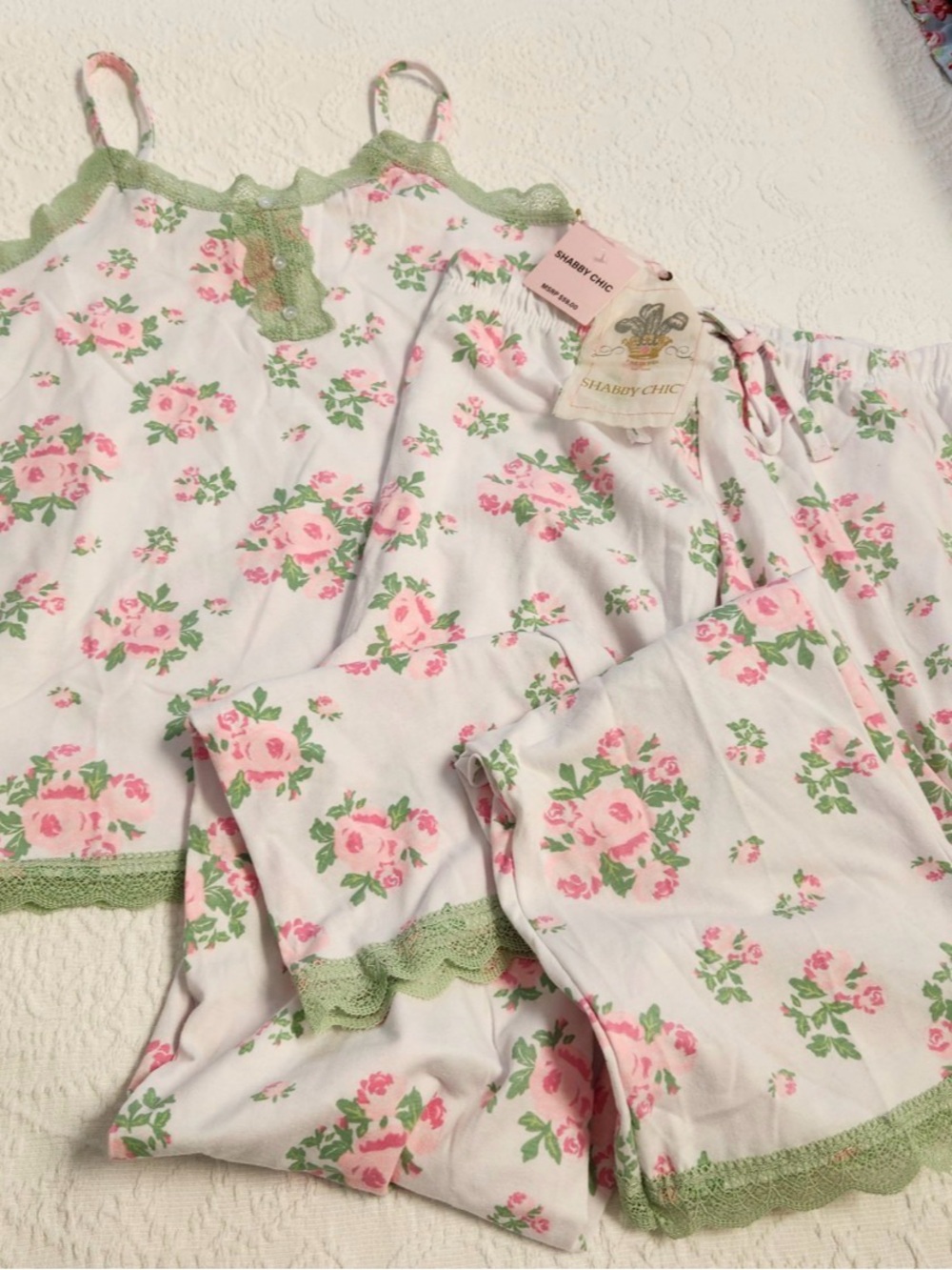 NWT SHABBY CHIC SMALL FLORAL PAJAMA
LOUNGE SET - Picture 3 of 8